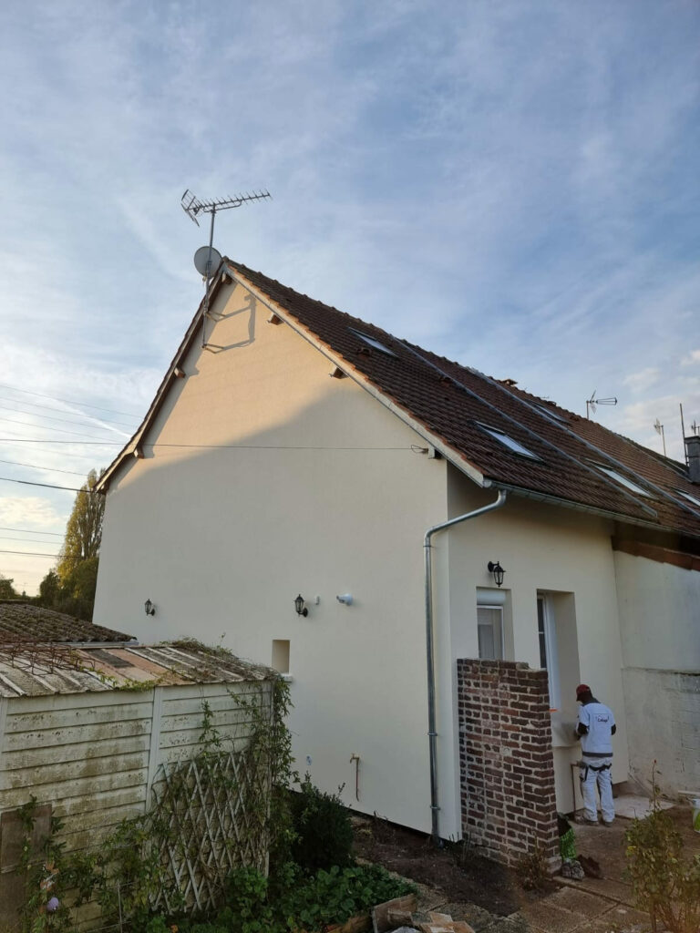 isolation thermique exterieur d'une maison à Compiègne par cofapi