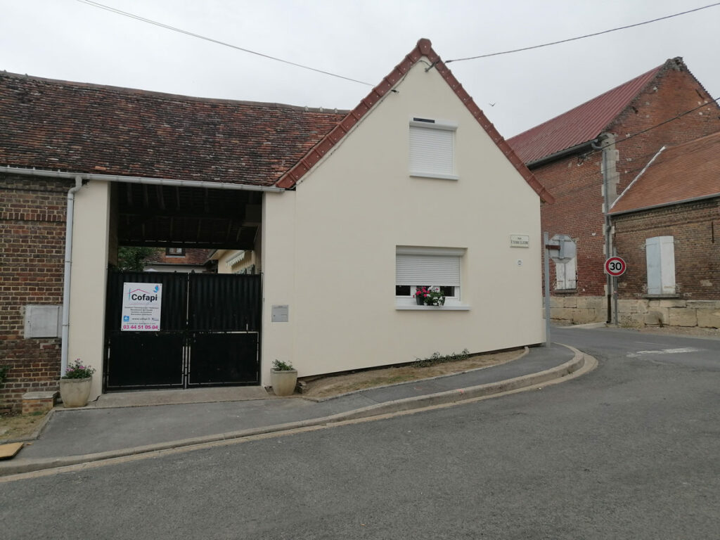 isolation thermique d'un pignon exterieur d'une maison