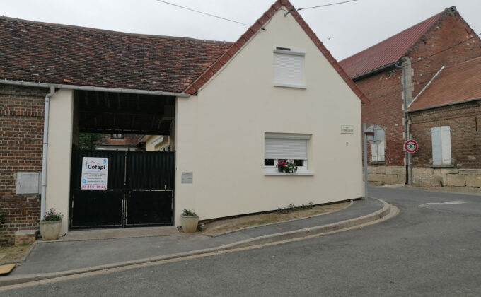 isolation thermique d'un pignon exterieur d'une maison